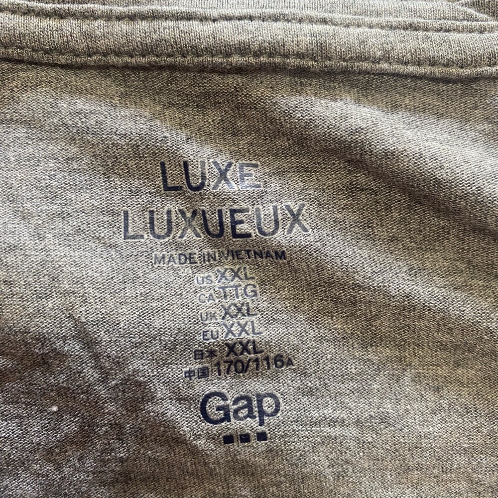 GAP Luxe Heather Gray Tee